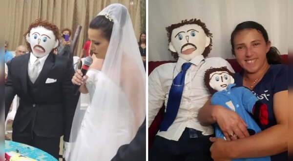 Se casó con un muñeco de trapo y afirma que está “embarazada” por segunda vez - Noticiero Paraguay