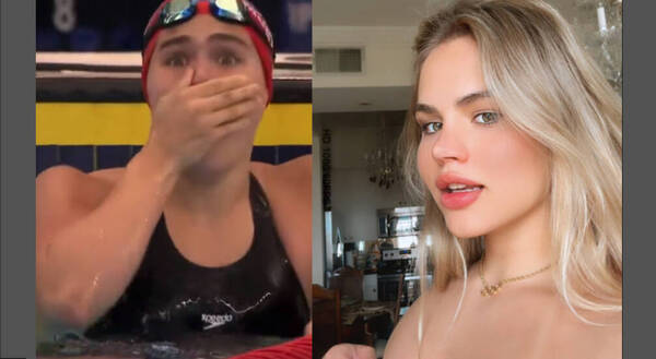 [VIDEO] Nadadora hot es viral por su reacción tras lograr hazaña