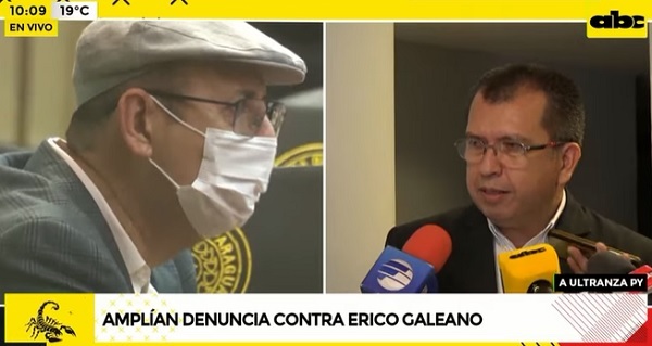 Senador Derlis Osorio amplía denuncia contra Erico Galeano