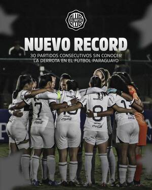 Fútbol Femenino: Olimpia ganó y alcanzó un histórico récord