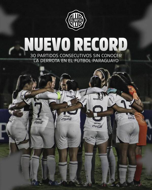 Fútbol Femenino: Olimpia ganó y alcanzó un histórico récord
