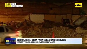 Video: Derrumbe en obra para estación de servicio  - ABC Noticias - ABC Color