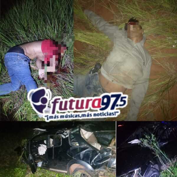 Accidente de tránsito sobre la Ruta PY05, dejó dos muertos y un herido