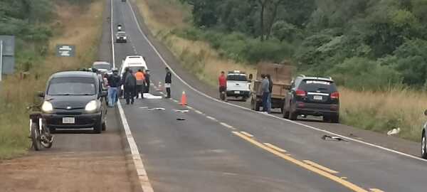 Accidente dejó un muerto sobre Ruta PY08 en Gral. Artigas