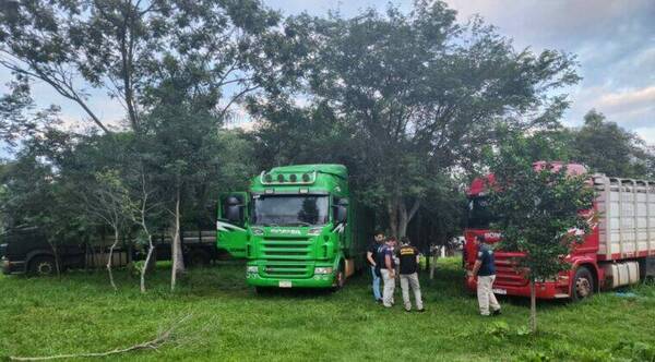 A Ultranza: incautan tres tractocamiones en Nueva Italia