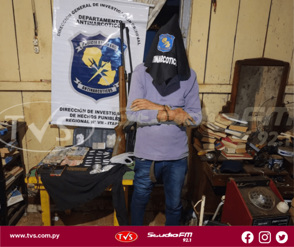 DETIENEN A HOMBRE CON 150 DOSIS DE COCAÍNA EN ENCARNACIÓN
