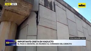 Video: Desprendimiento tras grieta en viaducto - ABC Noticias - ABC Color