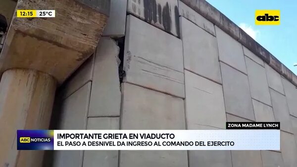 Video: Desprendimiento tras grieta en viaducto - ABC Noticias - ABC Color