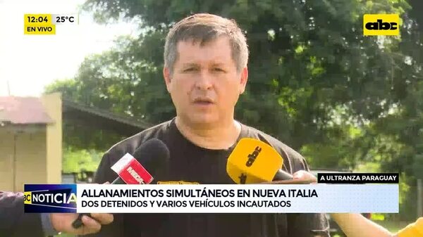 Video: allanamientos simultáneos en Nueva Italia  - ABC Noticias - ABC Color