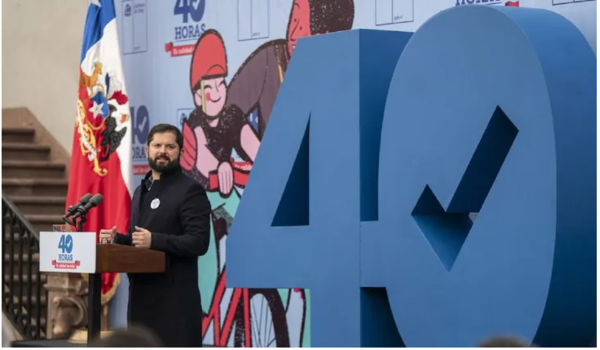 Chile reduce a 40 las horas de trabajo semanales para la población