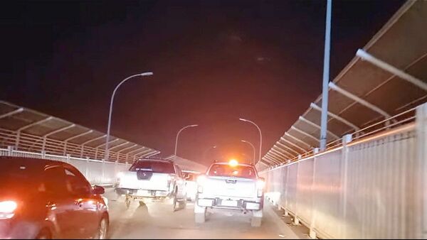 De noche el Puente de la Amistad se convirtió en travesía tenebrosa