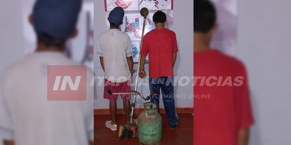 DOS APREHENDIDOS CON OBJETOS HURTADOS EN CAMBYRETÁ - Itapúa Noticias
