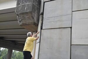 MOPC afirma que viaducto de autopista Ñu Guasu no tiene daños estructurales tras choque - Nacionales - ABC Color