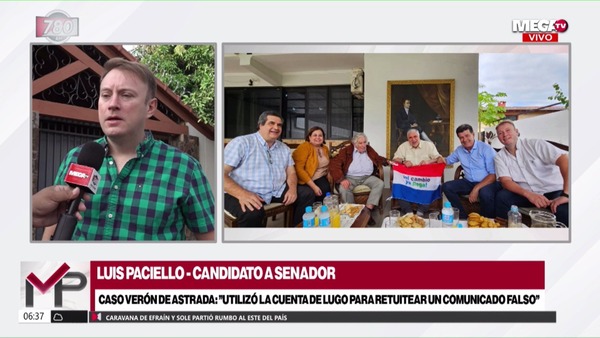 Paciello sale al paso y afirma que fue Lugo quien dispuso el cambio de su CM de Twitter, por posteos "falsos" - Megacadena — Últimas Noticias de Paraguay