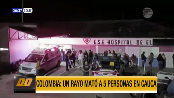 Colombia: Un rayo mató a 5 personas en Cauca | Telefuturo