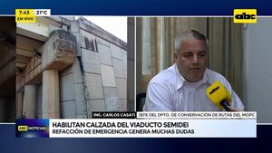 Video: Refacción del Viaducto Semidei genera dudas - ABC Noticias - ABC Color