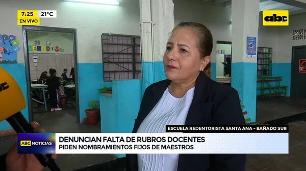 Video: Piden nombramientos permanentes de maestros - ABC Noticias - ABC Color