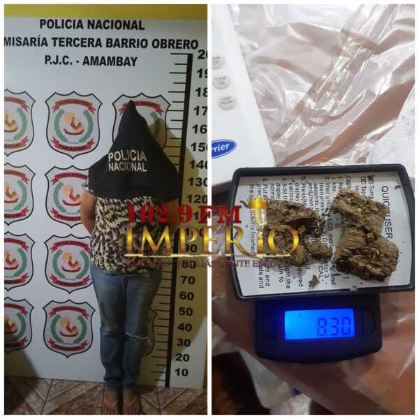 Brasileña fue detenida por intentar introducir marihuana a la Penitenciaría Regional - Radio Imperio
