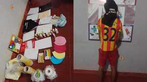 Detienen a exalumno que sup. hurtó útiles escolares de una escuela en Arroyo Pora