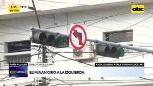 Video: Eliminan giro a la izquierda  - ABC Noticias - ABC Color
