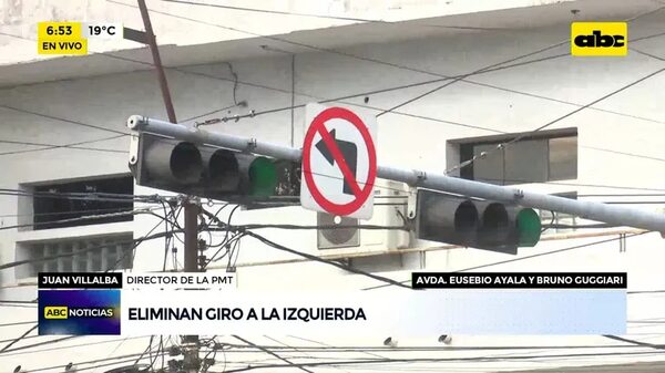 Video: Eliminan giro a la izquierda - ABC Noticias - ABC Color