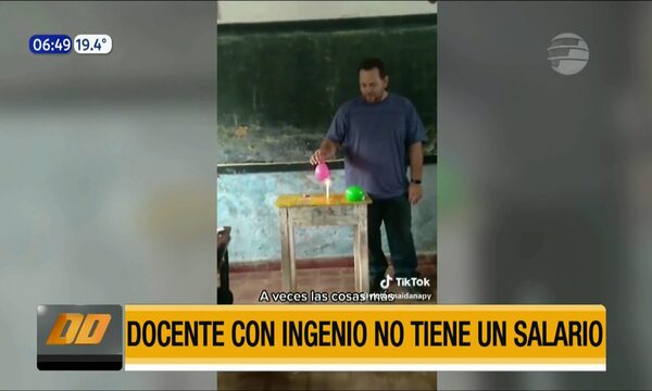 Concepción: Docente con ingenio no tiene un salario | Telefuturo