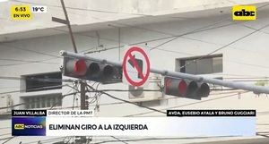 Eliminan más giros a la izquierda en Asunción
