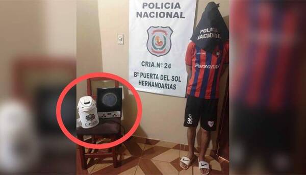 ¿Ladrón mbatara? Con la remera de Cerro Porteño robó ¡termo forrado con escudo de Olimpia!