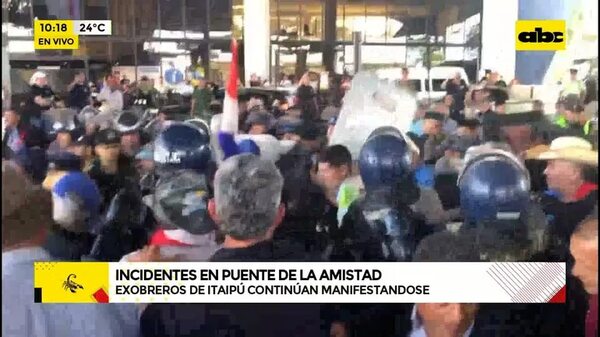 Video: Incidentes en Puente de la Amistad - ABC Noticias - ABC Color