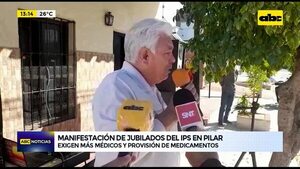 Video: Manifestación de jubilados del IPS en Pilar - ABC Noticias - ABC Color