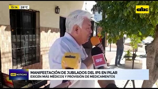Video: Manifestación de jubilados del IPS en Pilar - ABC Noticias - ABC Color