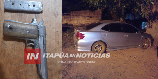 JUEZA ORDENÓ LA LIBERTAD DE JOVEN QUE FUE DETENIDO CON AUTO ROBADO Y UN ARMA SIN PAPELES - Itapúa Noticias