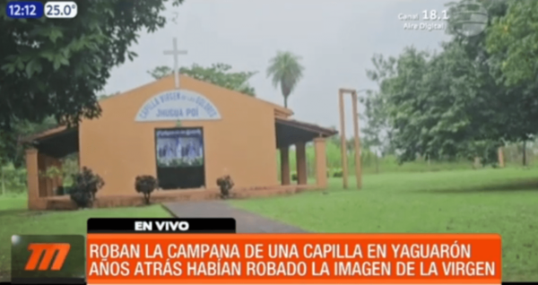 Robaron la campana de una capilla en Yaguarón | Telefuturo