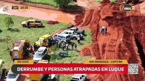 Derrumbe fatal en Luque - C9N