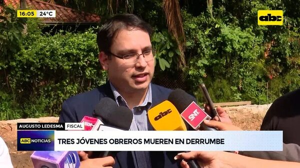 Video: Tres jóvenes obreros mueren en derrumbe - ABC Noticias - ABC Color