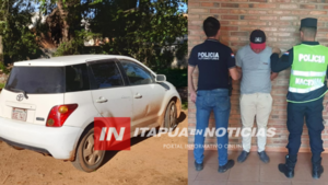 SAN PEDRO DEL PNÁ.: RECUPERAN VEHÍCULO DENUNCIADO COMO HURTADO  - Itapúa Noticias