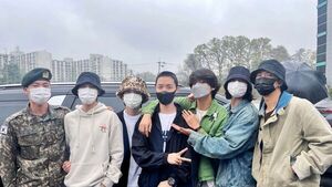 J-Hope miembro del grupo coreano BTS comienza el servicio militar