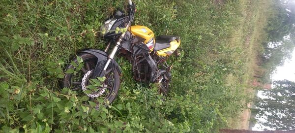 Recuperan motocicleta robada pero ya sin motor