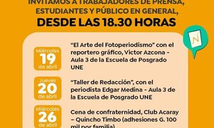 Preparan jornadas de capacitación para periodistas