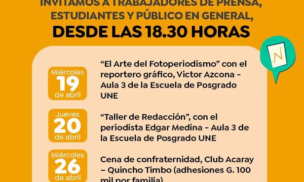 Preparan jornadas de capacitación para periodistas