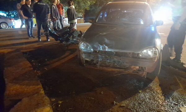 Violento accidente en Santa Rita