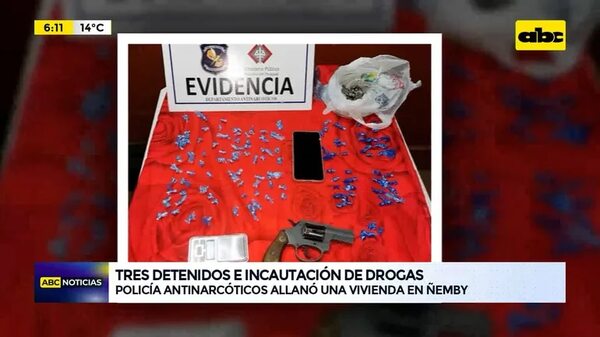Tres detenidos e incautación de drogas - ABC Noticias - ABC Color