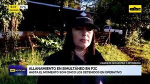 Video: Cinco detenidos en operativo  - ABC Noticias - ABC Color