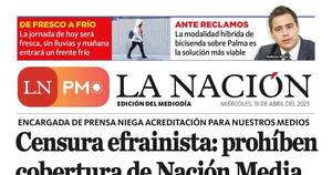 La Nación / LN PM: edición mediodía del 19 de abril
