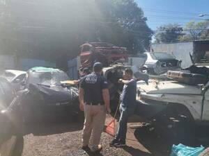 Cachan talleres clandé donde “carneaban” vehículos robados