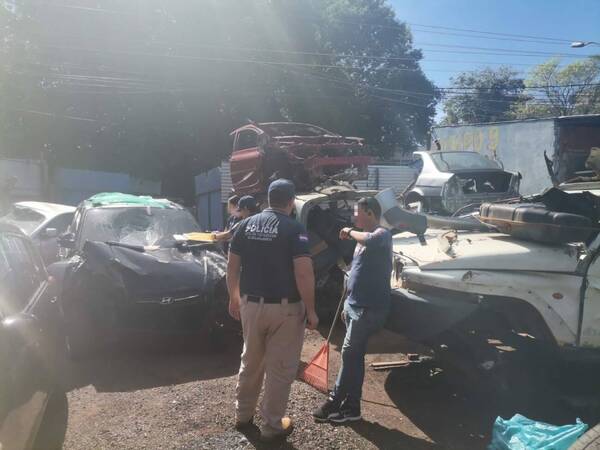 Cachan talleres clandé donde “carneaban” vehículos robados