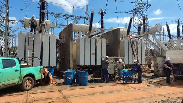 ANDE realiza mantenimiento a equipos de potencia en subestaciones de Santaní y San Lorenzo - .::Agencia IP::.