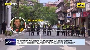 Video: CNI logra acuerdo y abandona el microcentro - ABC Noticias - ABC Color
