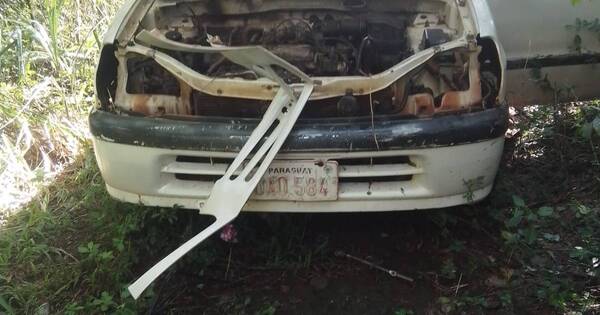La Nación / Hallan vehículo robado en Encarnación y estaba totalmente “carneado”