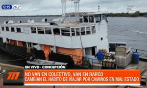 Cambian buses por barcos ante el pésimo estado de los caminos | Telefuturo